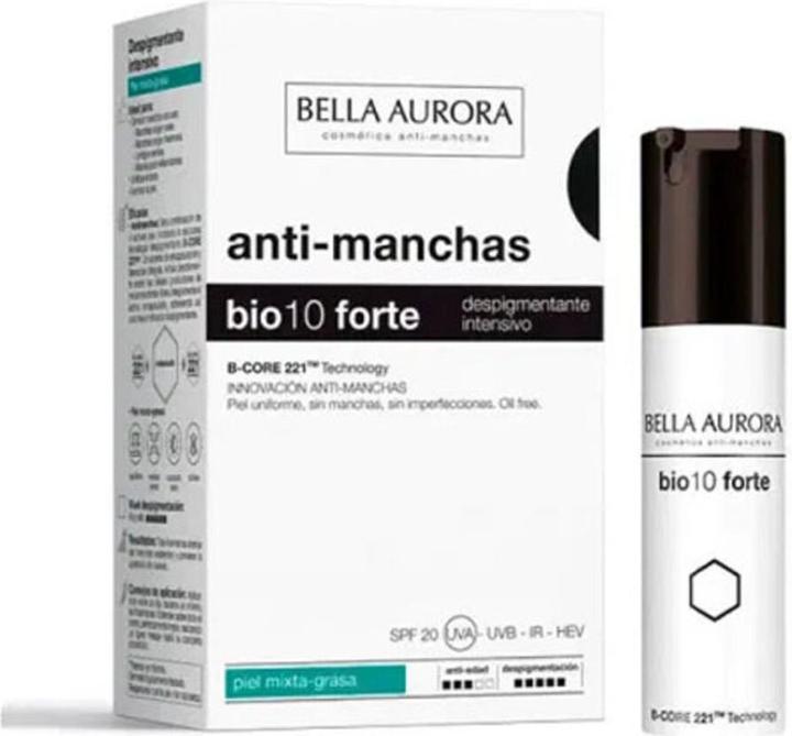 Bella Aurora BIO10 FORTE despigmentante intensivo piel mixta 30 ml (30 ml, Tagescreme)