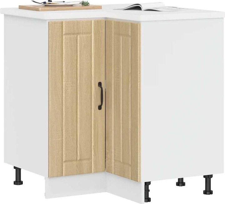 Immagine prodotto VidaXL Base ad angolo per cucina Lucca rovere Sonoma Materiale legno Base ad angolo (75,5 x 75,5 x 81,5 cm)