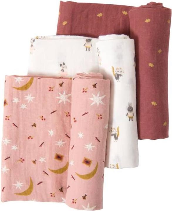 Produktbild Moulin Roty Set von 3 Windlen (Figuren/Sterne/Blätter) Après la Pluie (70 cm, 70 cm)