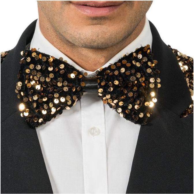 Chaks Noeud papillon à paillettes - Bronze