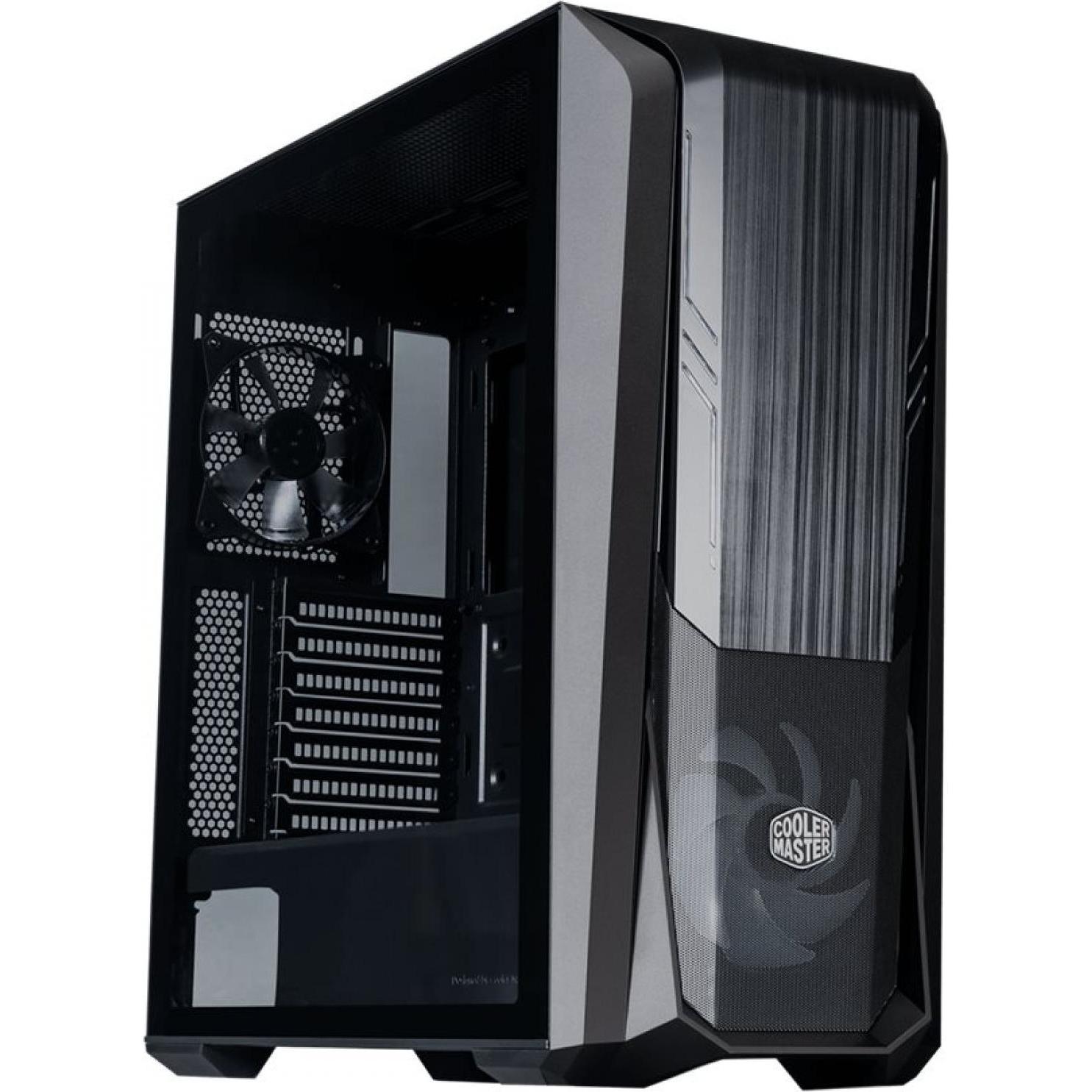 Cooler Master MasterBox 500 (ATX, mATX, Mini-ITX, E-ATX), PC Gehäuse, Schwarz