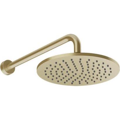 Gessi, Duschbrause, Origini Antikalk-Kopfbrause mit Gelenk und Wandarm, Durchmesser 250mm (9 l/min)