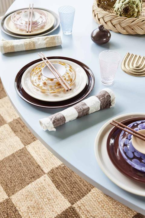 Actual product image OYOY Living Breakfast & Dessert Plate Jali 1 piece,Amber (1 x, 15.60 cm)