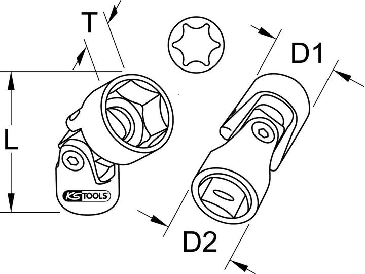 Actual product image KS Tools 918.2414 (1/4")
