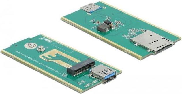 Produktbild Delock USB 3,0 Converter for M.2 Key B module with SIM slot and enclosure