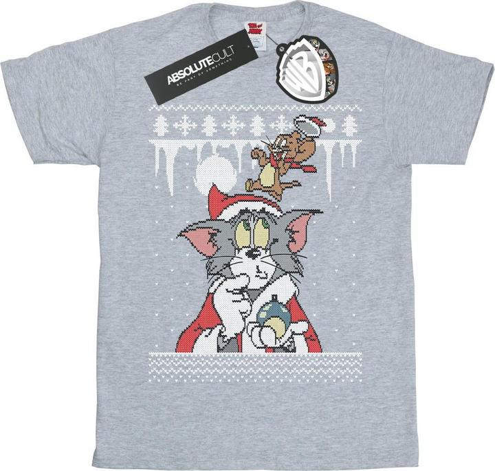 Image du produit Tom & Jerry - T-shirt CHRISTMAS FAIR ISLE - Garçon (128)