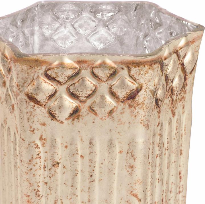 Image du produit Loberon Photophore enfichable Set de 4 Fontain argenté antique (4 x, H)