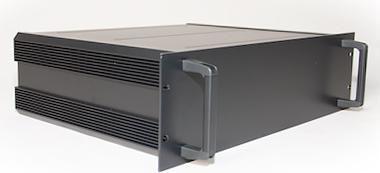 Image du produit RS PRO Boîtier rack 19 pouces 3U noir, 425 mm x 425mm x 128,6 mm