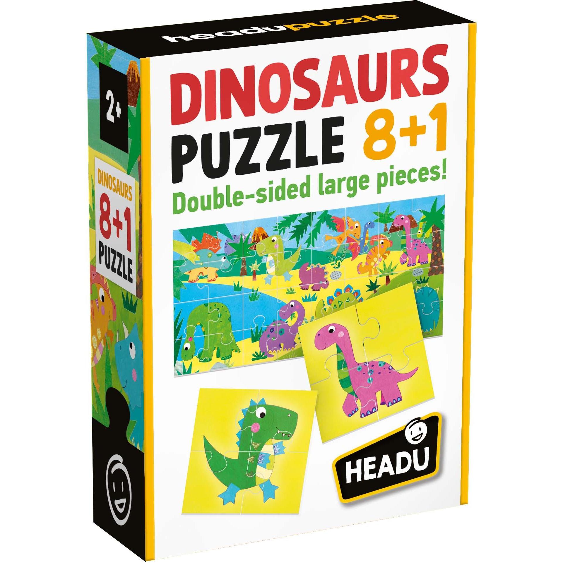 Thumbnail - Headu doppelseitig 8in1 Dinosaurier (9 Teile)