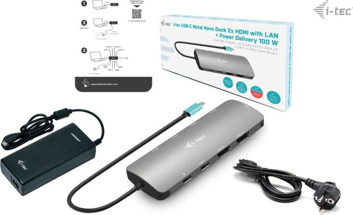 Actual product image i-tec Metal Nano (USB-C, 9 Ports)