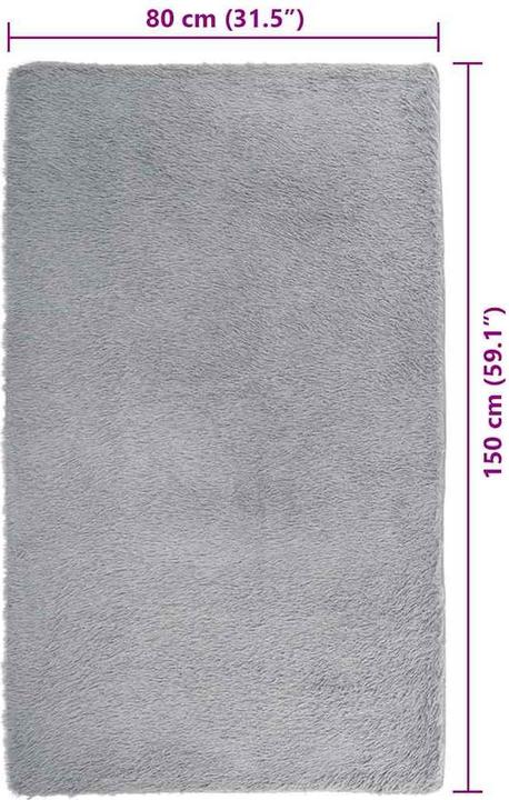 Produktbild vidaXL Shaggy-Teppich (100 cm)