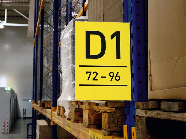 Actual product image Durable Gangschild selbstklebend A4 hoch 10 stk