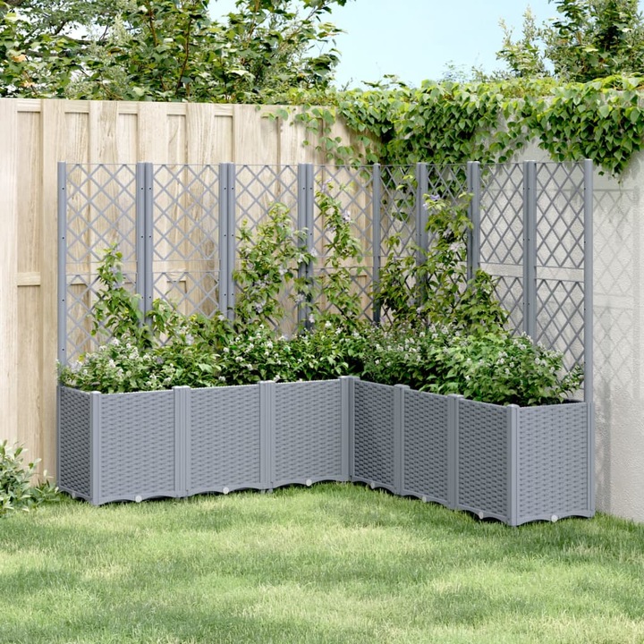 Actual product image VidaXL Planter with trellis PP