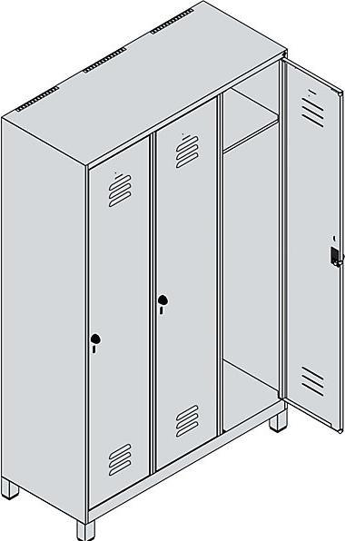 Actual product image C+P Classic PLUS locker (120 cm, 195 cm)