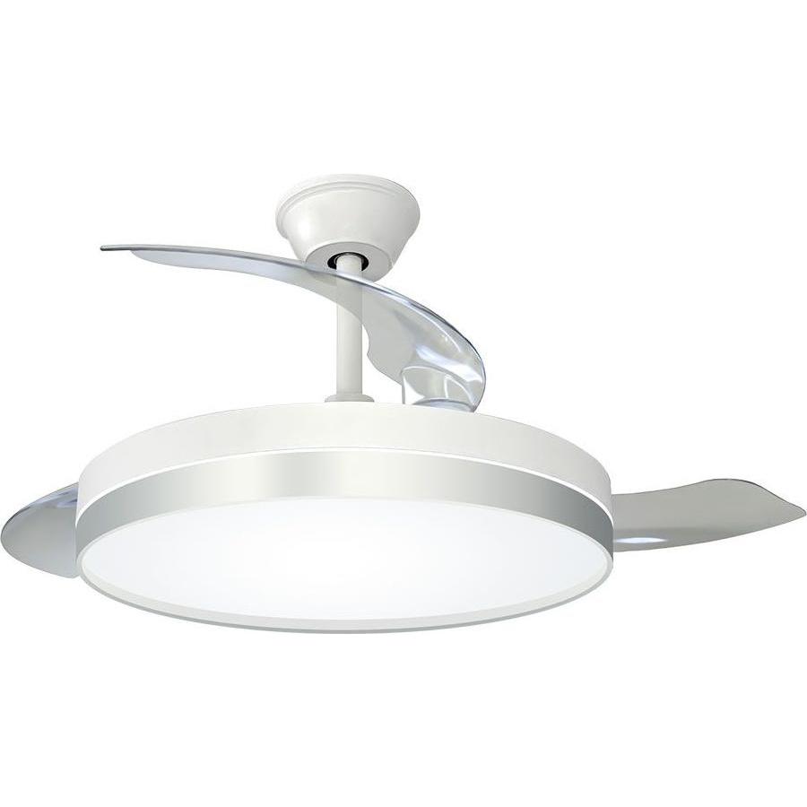 EDM Ceiling fan 3cct ø107 cm, silver, Ventilatore, Argento