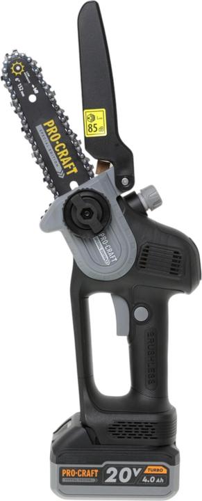 Produktbild Procraft PS210SET Akku Garten Werkzeug Set CCS20 Mini Kettensäge + CP20 Gartenschere 20 V Brushless (Akku Kettensäge)