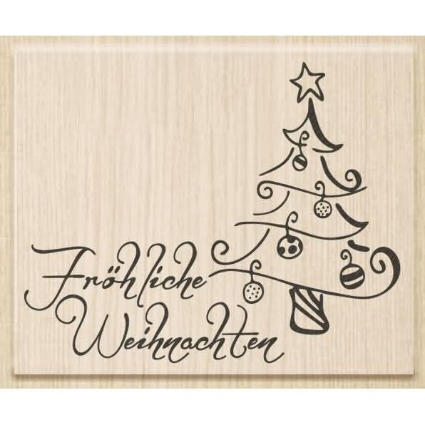 Stewo, Stempel, Frohe Weihnachten Tanne