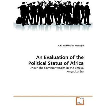An Evaluation of the Political Status of Africa, Fachbücher