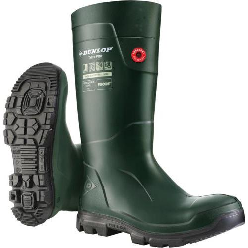 Magni, Sicherheitsschuhe, Sicherheits-Gummistiefel grün Dunlop "TerraPro" S5, Gr.41 (S5, 41)