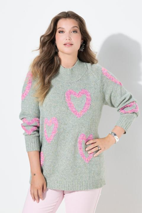 Produktbild Miamoda Pullover, Komfort Fit, Herzen aus Noppengarn (58)