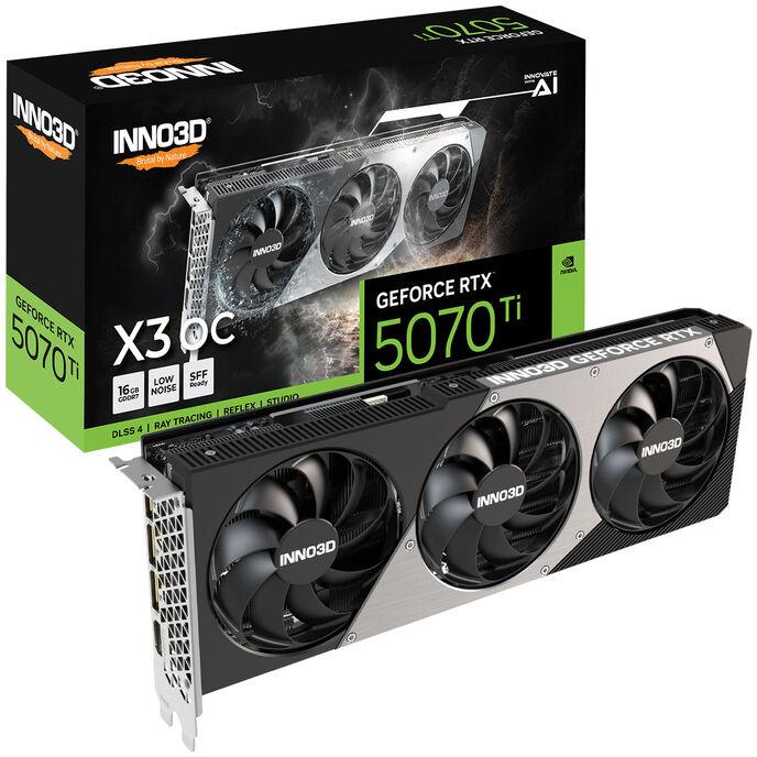 Actual product image Inno3D GeForce RTX 5070 Ti X3 OC (16 GB)