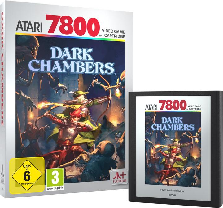 Actual product image Plaion Dark Champers (Atari 2600+/7800+/7800) Cartridge (INT) (Atari, EN)