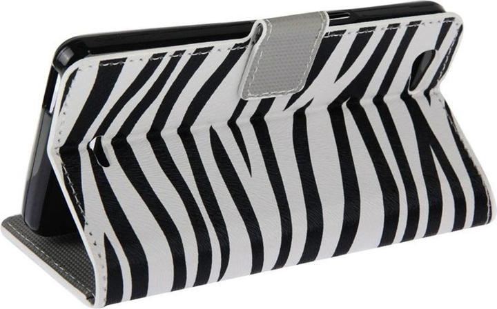 Produktbild König Design Schutzhülle Handytasche (Flip Quer) für Handy Wiko Highway Signs Zebra Muster (Wiko Highway Signs)