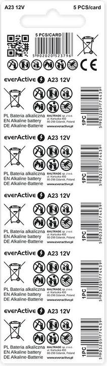 Everactive High Performance Alkaline (5 pcs., A23, 55 mAh)