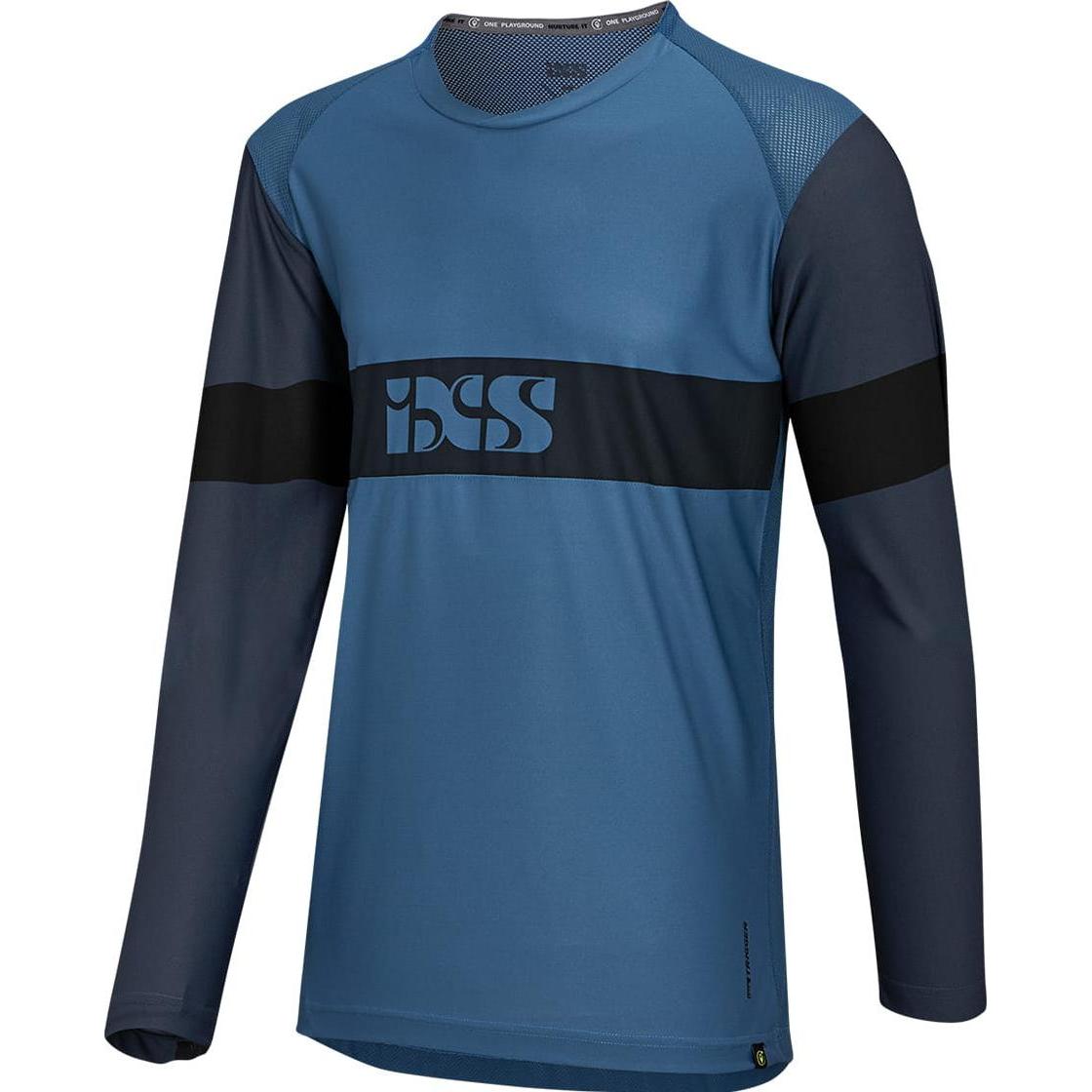 iXS, Herren, Velotrikot, Trigger EVO long sleeve Jersey (M), Blau, M