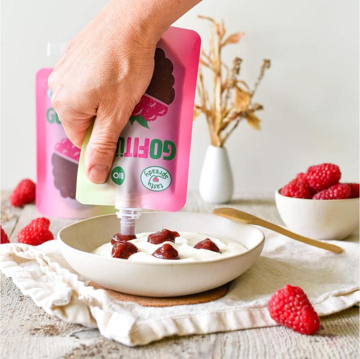 Actual product image Tasty Spready GOFITÜRE BIO Himbeeraufstrich (120 g)
