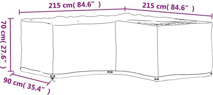 Image du produit vidaXL Gartenmöbel Abdeckung