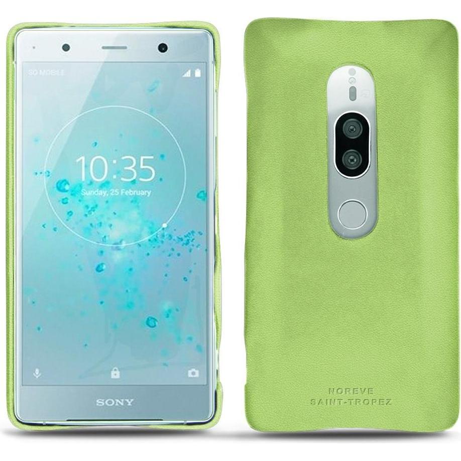 Noreve Lederschutzhülle (Sony Xperia XZ2 Premium), Smartphone Hülle, Grün