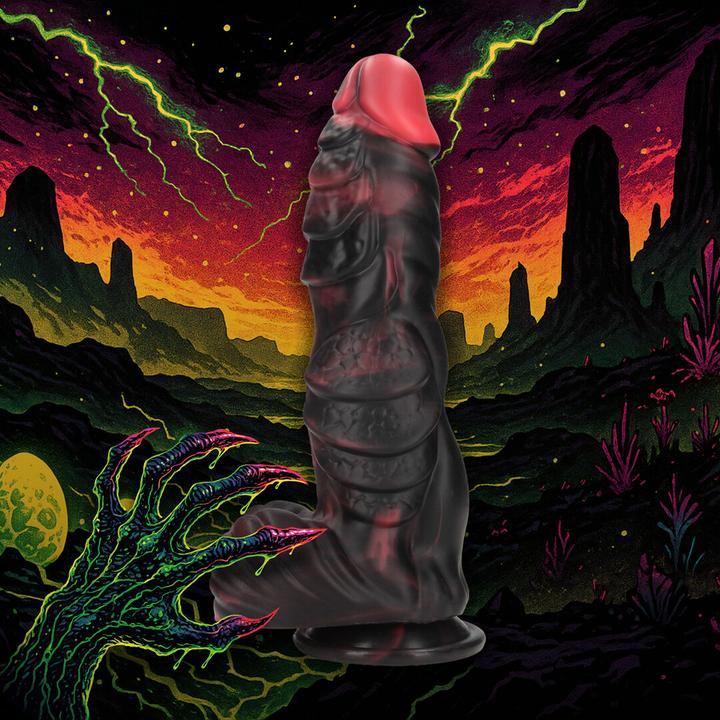 Produktbild Ouch! Infernal Demon - Silicone Dildo - Red/Black