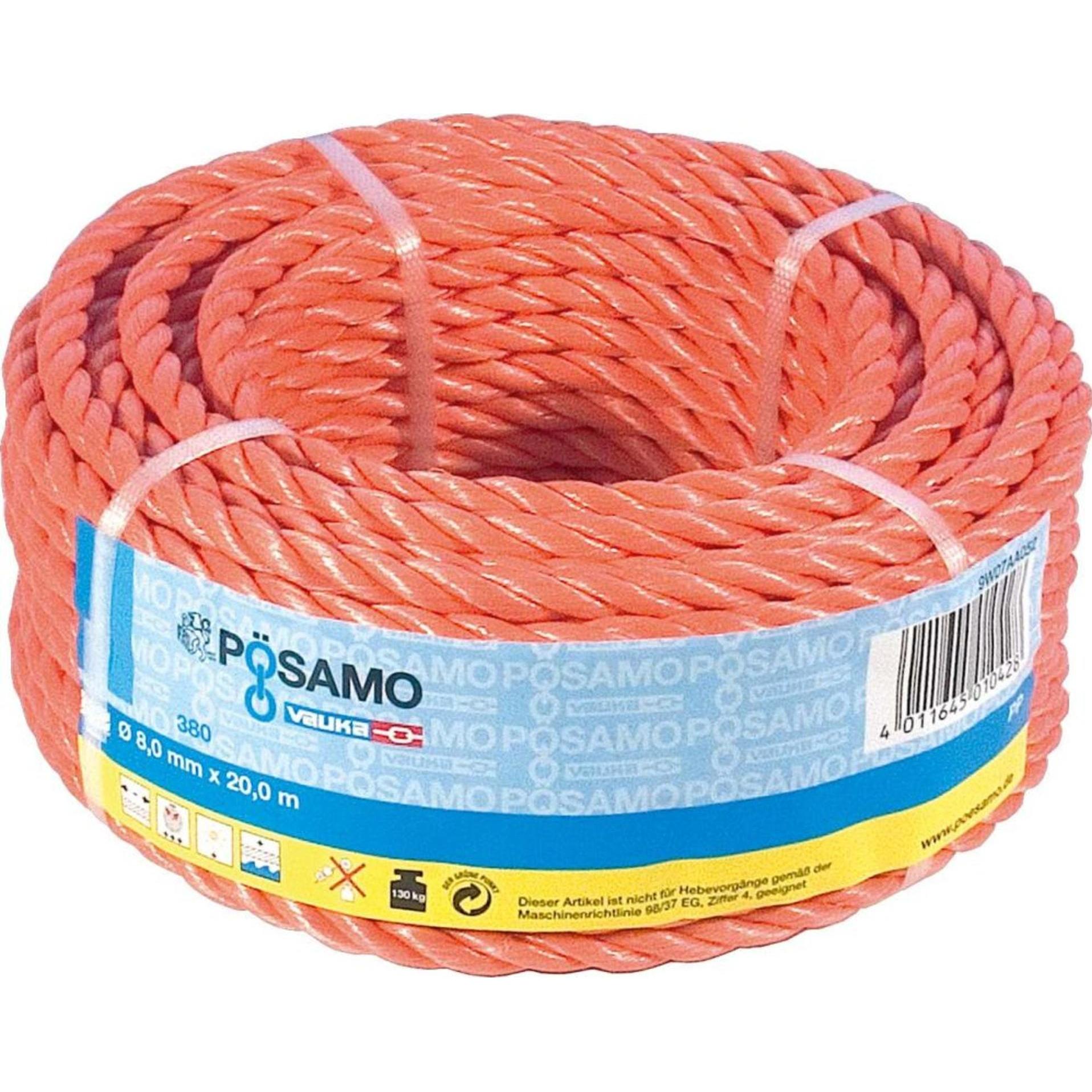Magni, Corda, Corda in PP 12mm ritorta arancione SB-ring 20m (20 m)