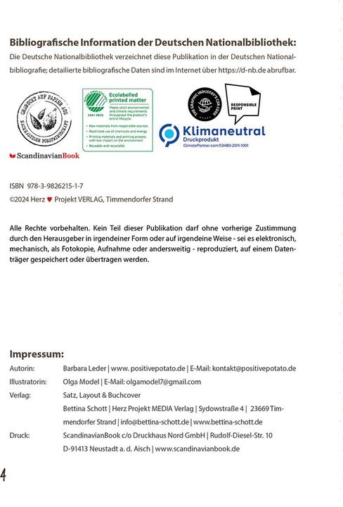 Actual product image Positive Potato Kartoffelstärke siegt immer! (English, German, Barbara Leder, Olga Model, 2024)