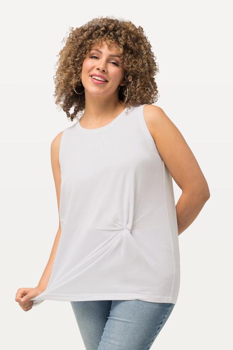 Immagine prodotto Ulla Popken Top smanicato classico con drappeggio e scollo rotondo (62)