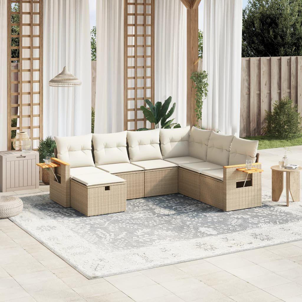 Thumbnail - VidaXL, Gartenlounge, 10-tlg. Garten-Lounge-Set mit Kissen