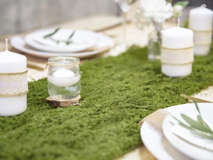 Produktbild Partydeco Floating candle disc, matt, white, 5cm (1 pkt / 10 pc.) (10 Stk.)