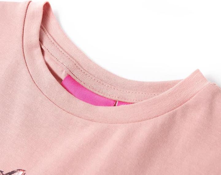 Produktbild vidaXL Kinder-Langarmshirt Rosa 128,Material: 95 % Baumwolle. 5