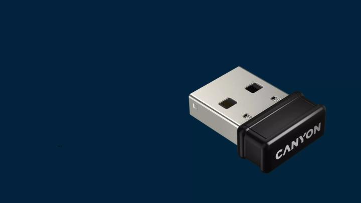 Actual product image Canyon Computer keyboard HSET-W5 EN Keyboard+Mouse AAA+AA Wireless Black (US, Wireless)