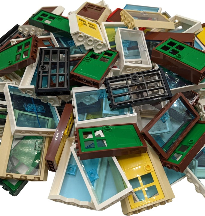 Actual product image LEGO Doors mixed - 10 pieces - House, Building, City, City - NEW (LEGO Accessories)
