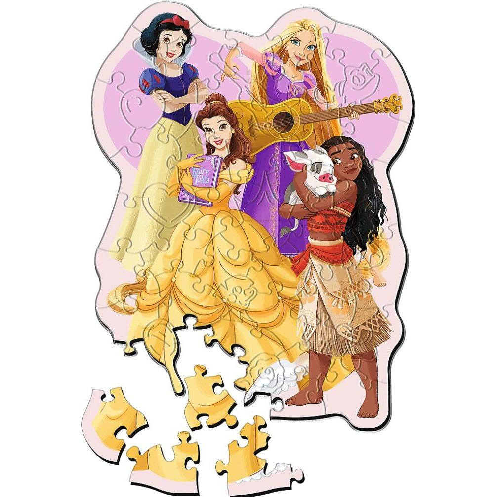 Thumbnail - Trefl Holz Puzzle Junior 50 - Disney Princess (50 Teile)