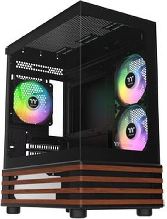 Actual product image Thermaltake Geh View 170 WS Midi Tower "ARGB" Black retail (mATX, Mini-ITX)