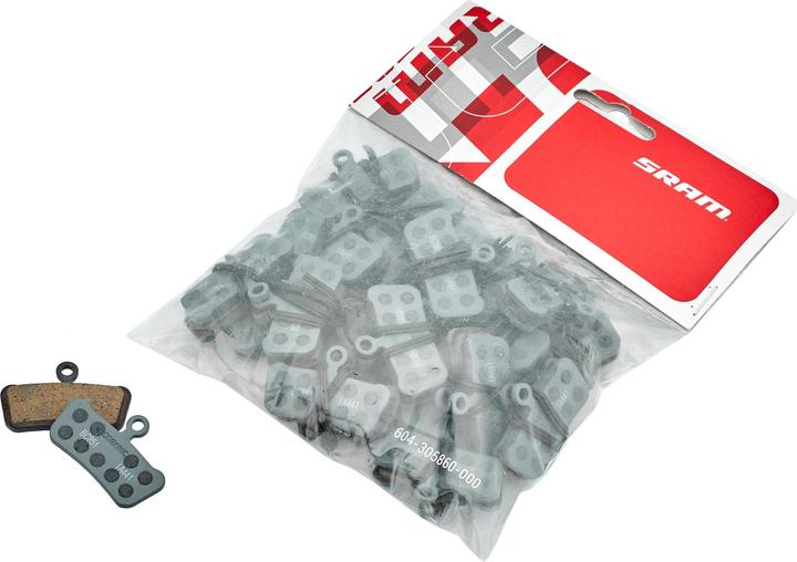 Actual product image Sram Disc Brake Pads G2/Guide/Trail organic/steel Qty20 (SRAM, Organic (Resin))