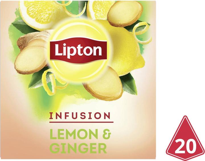 Actual product image Lipton Tea Bag Lemon Ginger (40 g)