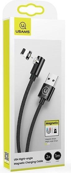 Actual product image Usams USB USB-A - lightning cable 1 m black (63288) (1 m)