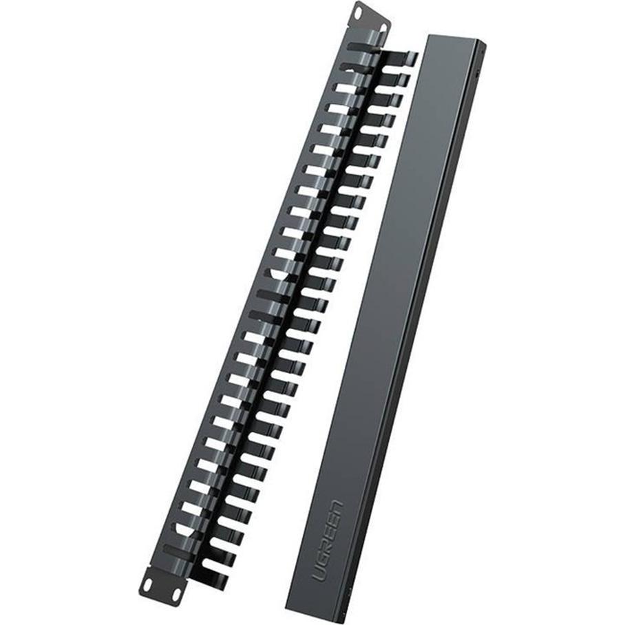 Ugreen, Fascette, - Cable Organizer NW128 (70424) - Panel with 24 Ports, Management System - Black