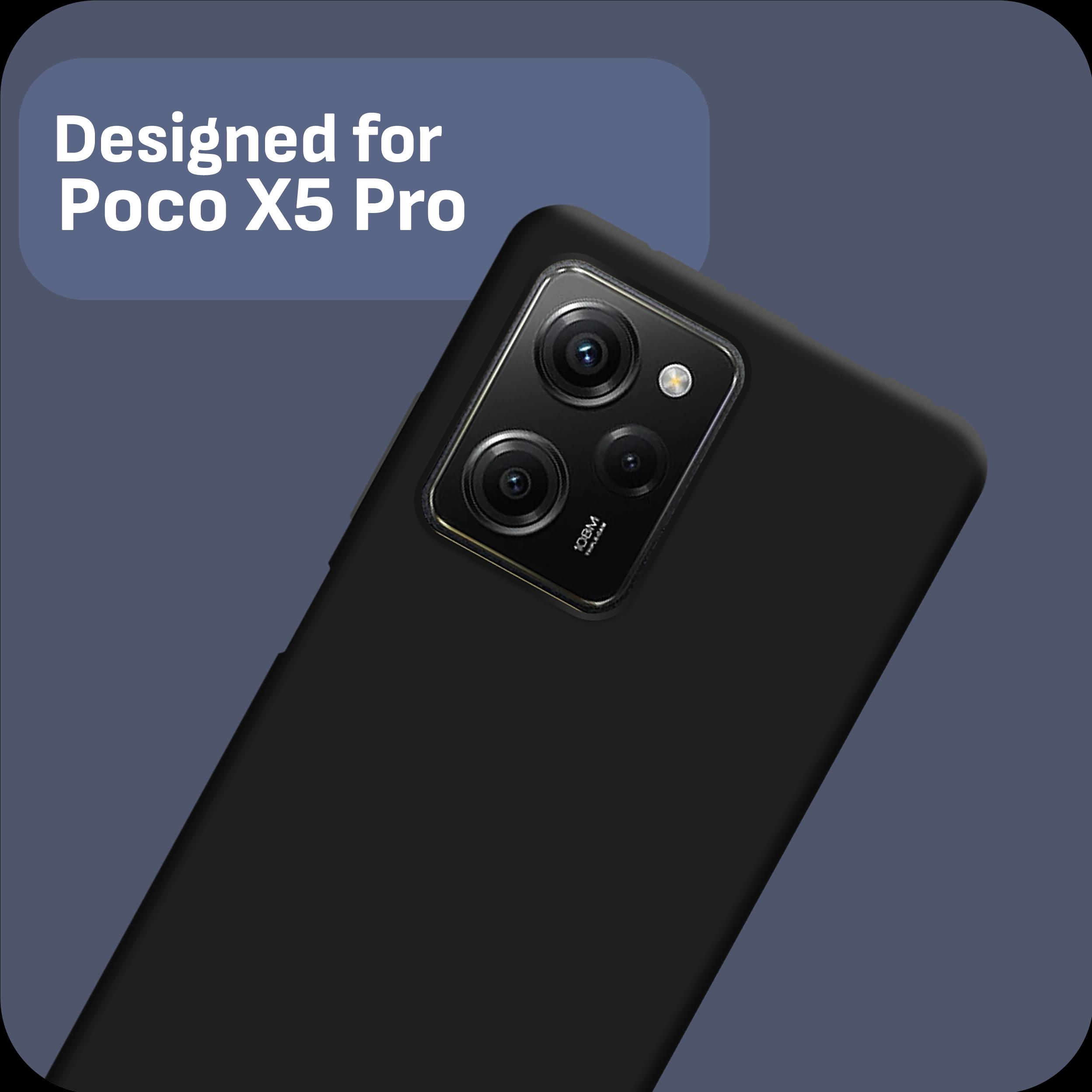 Thumbnail - Cazy Silikon Hülle Kompatibel mit Poco X5 Pro - Soft TPU Schutz - (Xiaomi Poco X5 Pro), Smartphone Hülle, Schwarz