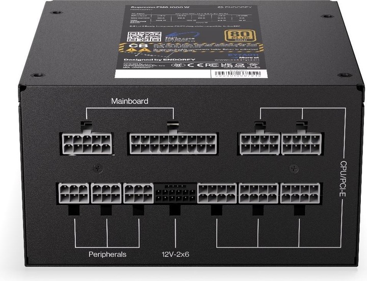 Produktbild Endorfy PSU Supremo FM6 80+ Gold 1000 W (1000 W)