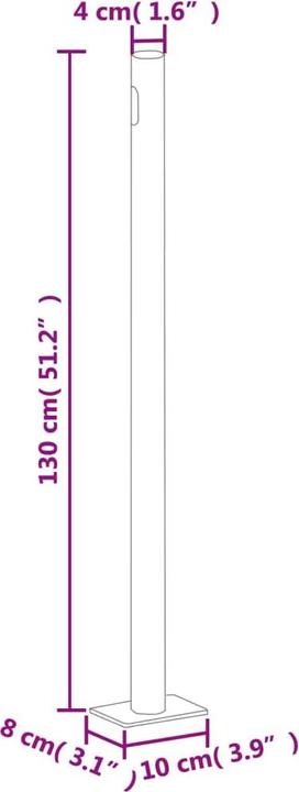 Actual product image VidaXL Side awning (5 m)